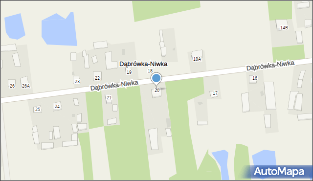 Dąbrówka-Niwka, Dąbrówka-Niwka, 20, mapa Dąbrówka-Niwka