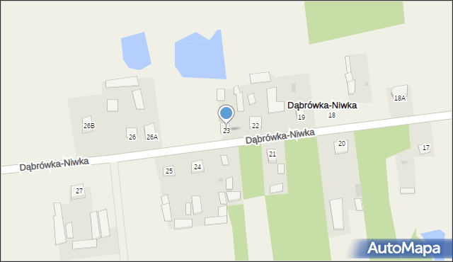 Dąbrówka-Niwka, Dąbrówka-Niwka, 23, mapa Dąbrówka-Niwka