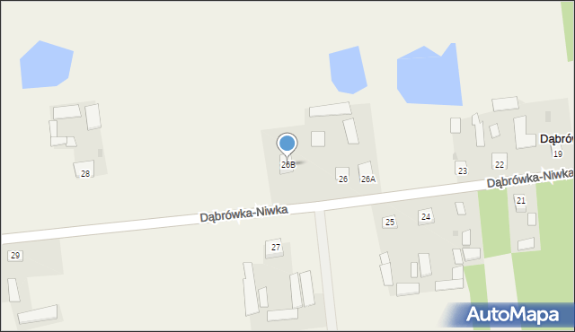 Dąbrówka-Niwka, Dąbrówka-Niwka, 26B, mapa Dąbrówka-Niwka