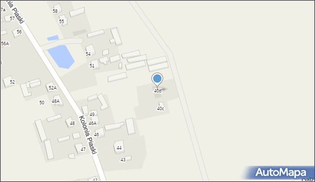 Dąbrówka Podłężna, Dąbrówka Podłężna, 40d, mapa Dąbrówka Podłężna