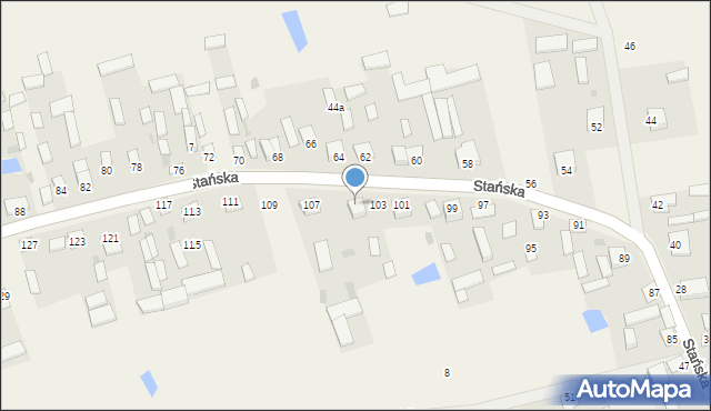 Dąbrówka-Stany, Dąbrówka-Stany, 105, mapa Dąbrówka-Stany