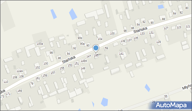 Dąbrówka-Stany, Dąbrówka-Stany, 145, mapa Dąbrówka-Stany