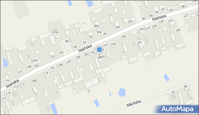 Dąbrówka-Stany, Dąbrówka-Stany, 149, mapa Dąbrówka-Stany