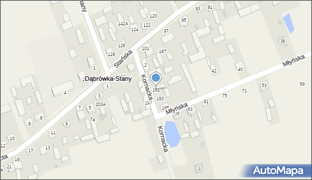 Dąbrówka-Stany, Dąbrówka-Stany, 191, mapa Dąbrówka-Stany