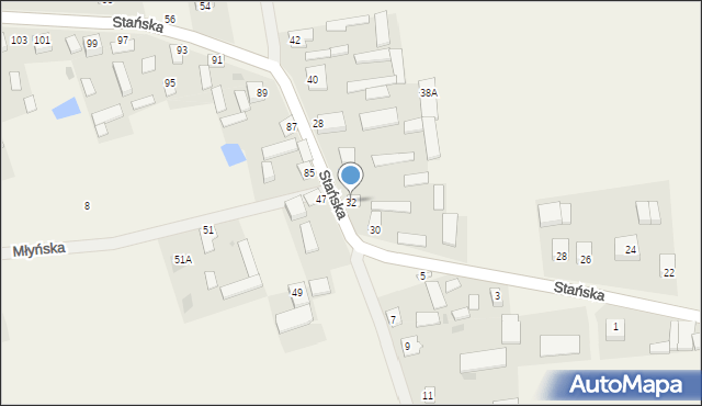 Dąbrówka-Stany, Dąbrówka-Stany, 32, mapa Dąbrówka-Stany