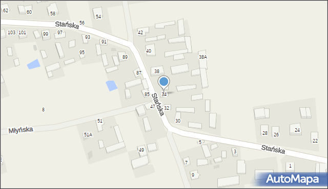 Dąbrówka-Stany, Dąbrówka-Stany, 34, mapa Dąbrówka-Stany