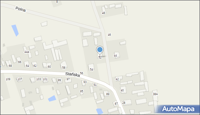 Dąbrówka-Stany, Dąbrówka-Stany, 52, mapa Dąbrówka-Stany