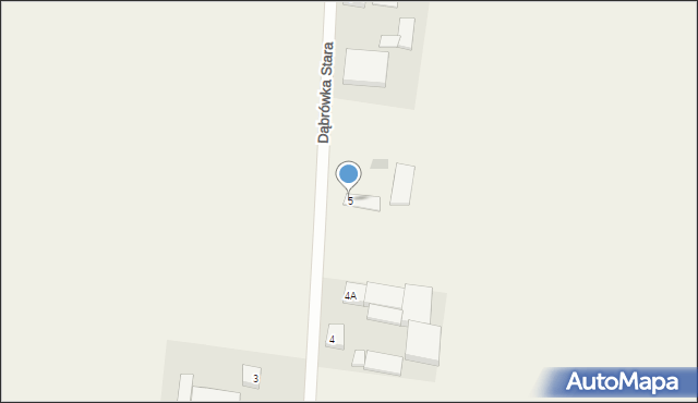 Dąbrówka Stara, Dąbrówka Stara, 5, mapa Dąbrówka Stara