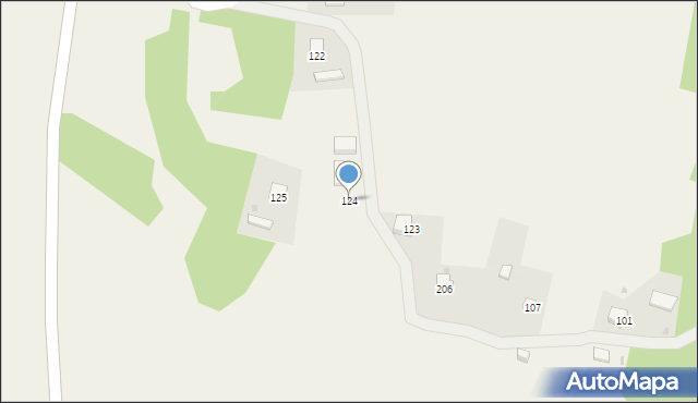 Dąbrówka Szczepanowska, Dąbrówka Szczepanowska, 124, mapa Dąbrówka Szczepanowska