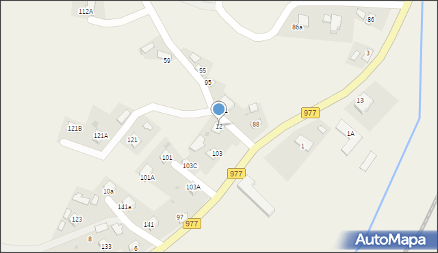 Dąbrówka Tuchowska, Dąbrówka Tuchowska, 12, mapa Dąbrówka Tuchowska