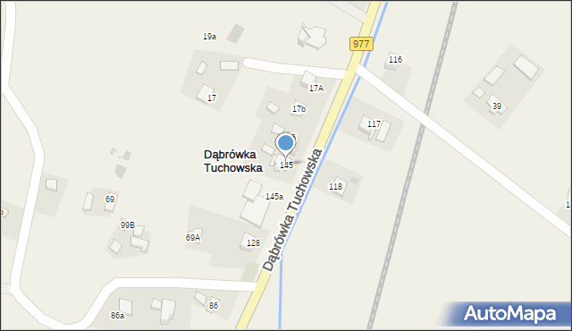 Dąbrówka Tuchowska, Dąbrówka Tuchowska, 145, mapa Dąbrówka Tuchowska