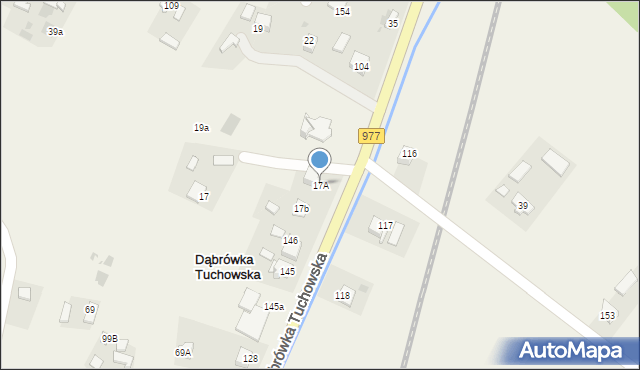 Dąbrówka Tuchowska, Dąbrówka Tuchowska, 17A, mapa Dąbrówka Tuchowska