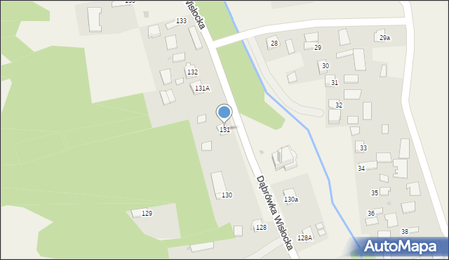 Dąbrówka Wisłocka, Dąbrówka Wisłocka, 131, mapa Dąbrówka Wisłocka