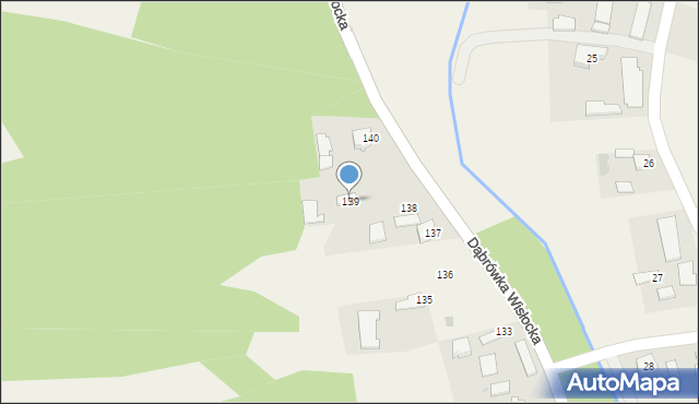 Dąbrówka Wisłocka, Dąbrówka Wisłocka, 139, mapa Dąbrówka Wisłocka