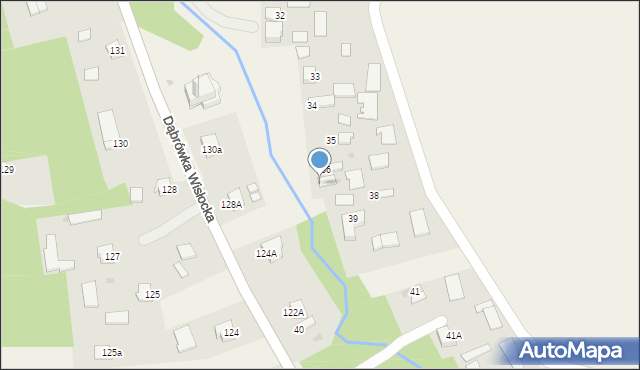 Dąbrówka Wisłocka, Dąbrówka Wisłocka, 37, mapa Dąbrówka Wisłocka
