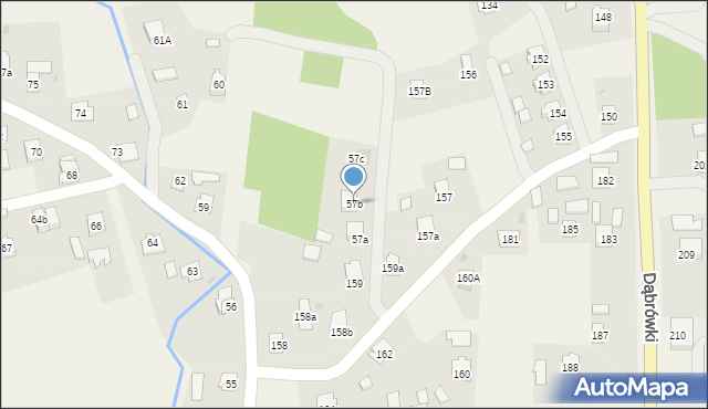 Dąbrówki, Dąbrówki, 57b, mapa Dąbrówki