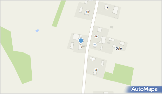Dąbrówki Breńskie, Dąbrówki Breńskie, 8, mapa Dąbrówki Breńskie