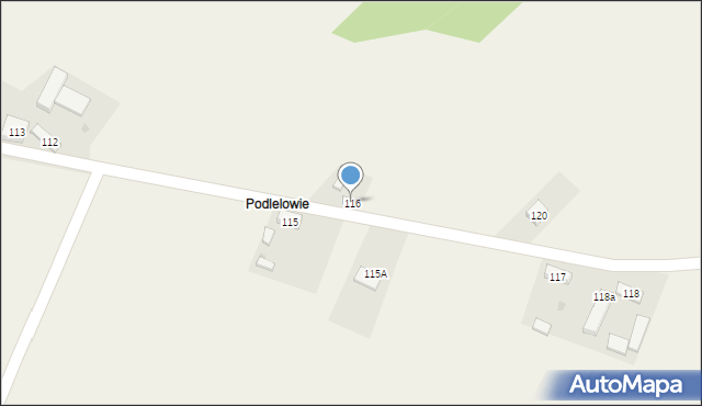 Dąbrowno, Dąbrowno, 116, mapa Dąbrowno