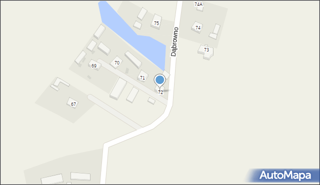 Dąbrowno, Dąbrowno, 72, mapa Dąbrowno