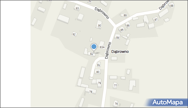 Dąbrowno, Dąbrowno, 83, mapa Dąbrowno