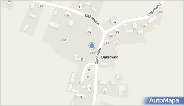 Dąbrowno, Dąbrowno, 83A, mapa Dąbrowno