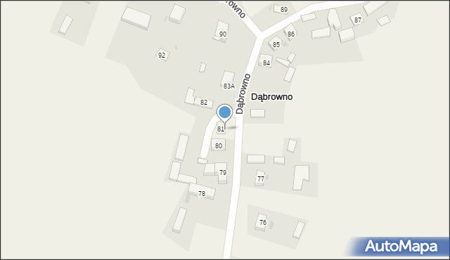 Dąbrowno, Dąbrowno, 83b, mapa Dąbrowno