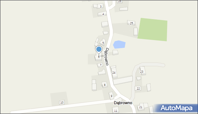 Dąbrowno, Dąbrowno, 6, mapa Dąbrowno