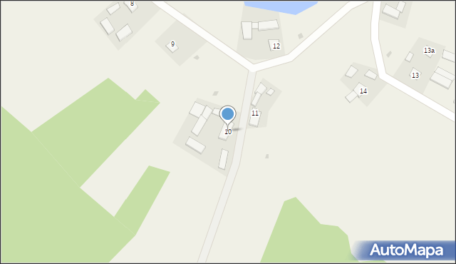 Dąbrowskie, Dąbrowskie, 10, mapa Dąbrowskie