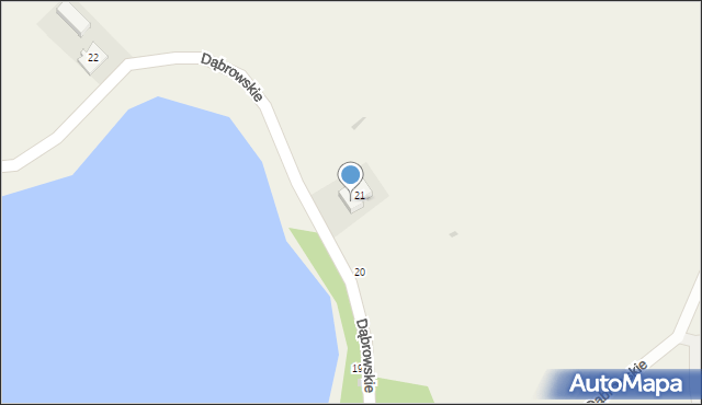 Dąbrowskie, Dąbrowskie, 21a, mapa Dąbrowskie