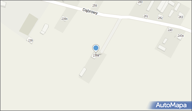 Dąbrowy, Dąbrowy, 239a, mapa Dąbrowy
