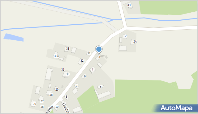 Dacharzów, Dacharzów, 3, mapa Dacharzów