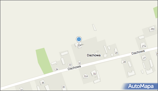 Dachowa, Dachowa, 32A, mapa Dachowa