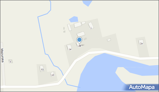 Dągi, Dągi, 1B, mapa Dągi