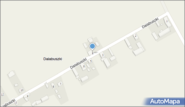 Dalabuszki, Dalabuszki, 4, mapa Dalabuszki