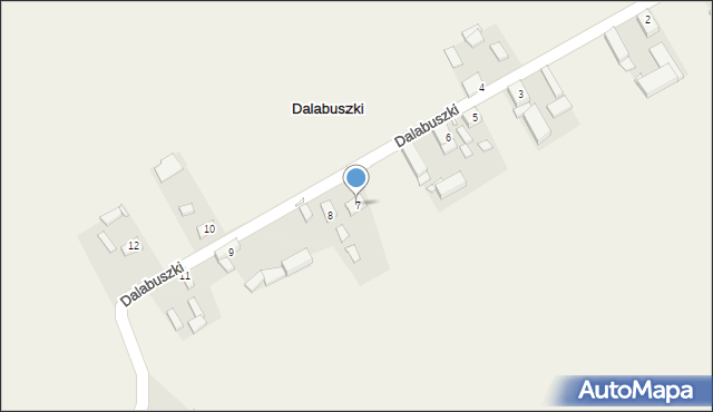 Dalabuszki, Dalabuszki, 7, mapa Dalabuszki