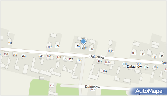 Dalachów, Dalachów, 178, mapa Dalachów