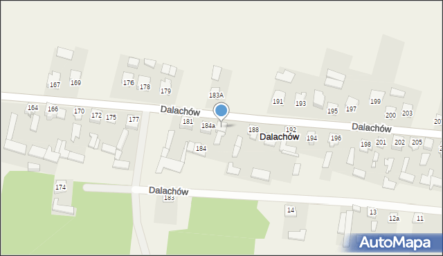 Dalachów, Dalachów, 185, mapa Dalachów