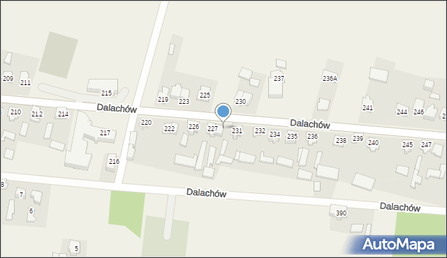 Dalachów, Dalachów, 229, mapa Dalachów