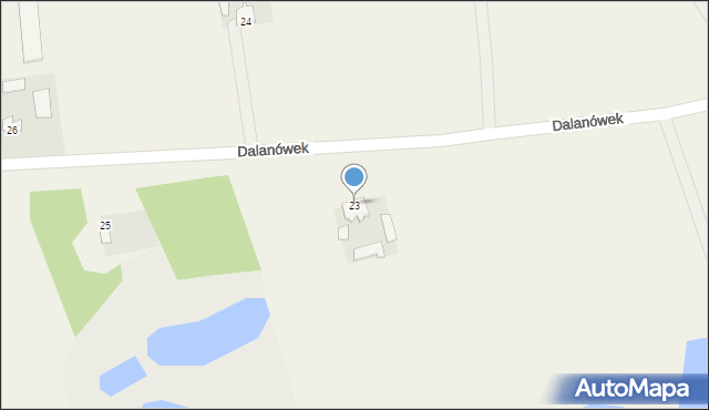 Dalanówek, Dalanówek, 23, mapa Dalanówek