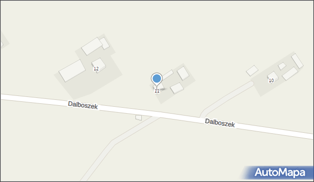 Dalboszek, Dalboszek, 11, mapa Dalboszek