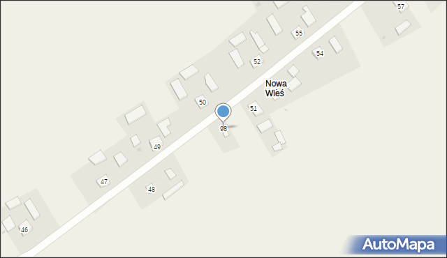 Dalechowice, Dalechowice, 98, mapa Dalechowice