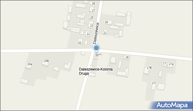 Daleszewice, Daleszewice, 19, mapa Daleszewice