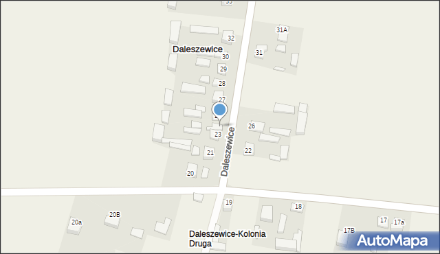 Daleszewice, Daleszewice, 24, mapa Daleszewice