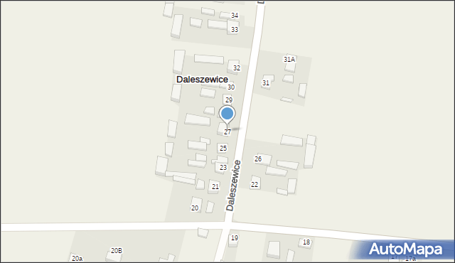 Daleszewice, Daleszewice, 27, mapa Daleszewice