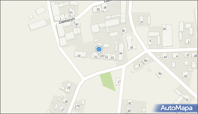 Daleszyn, Daleszyn, 31A, mapa Daleszyn