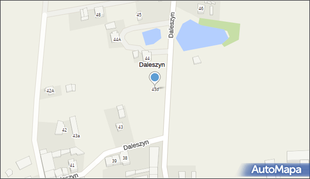 Daleszyn, Daleszyn, 43d, mapa Daleszyn