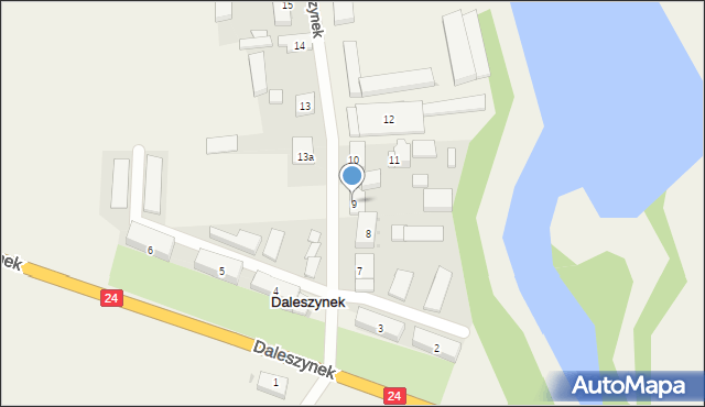 Daleszynek, Daleszynek, 9, mapa Daleszynek