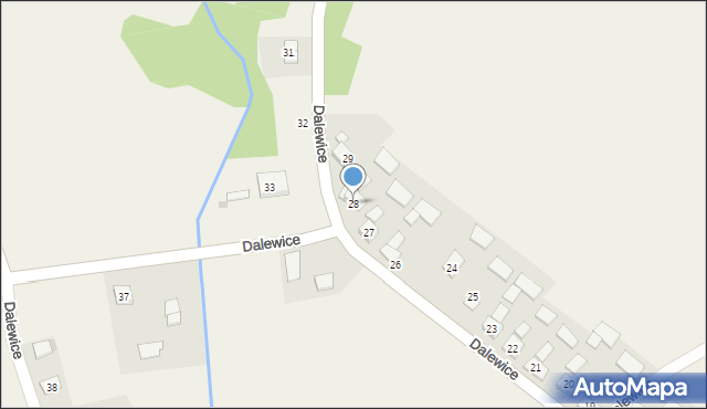 Dalewice, Dalewice, 28, mapa Dalewice