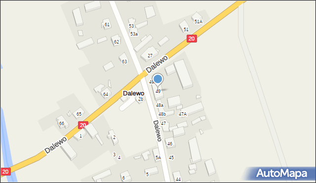 Dalewo, Dalewo, 49, mapa Dalewo