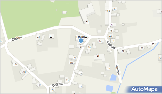 Dalków, Dalków, 27, mapa Dalków